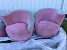 Suede Swivel Chairs