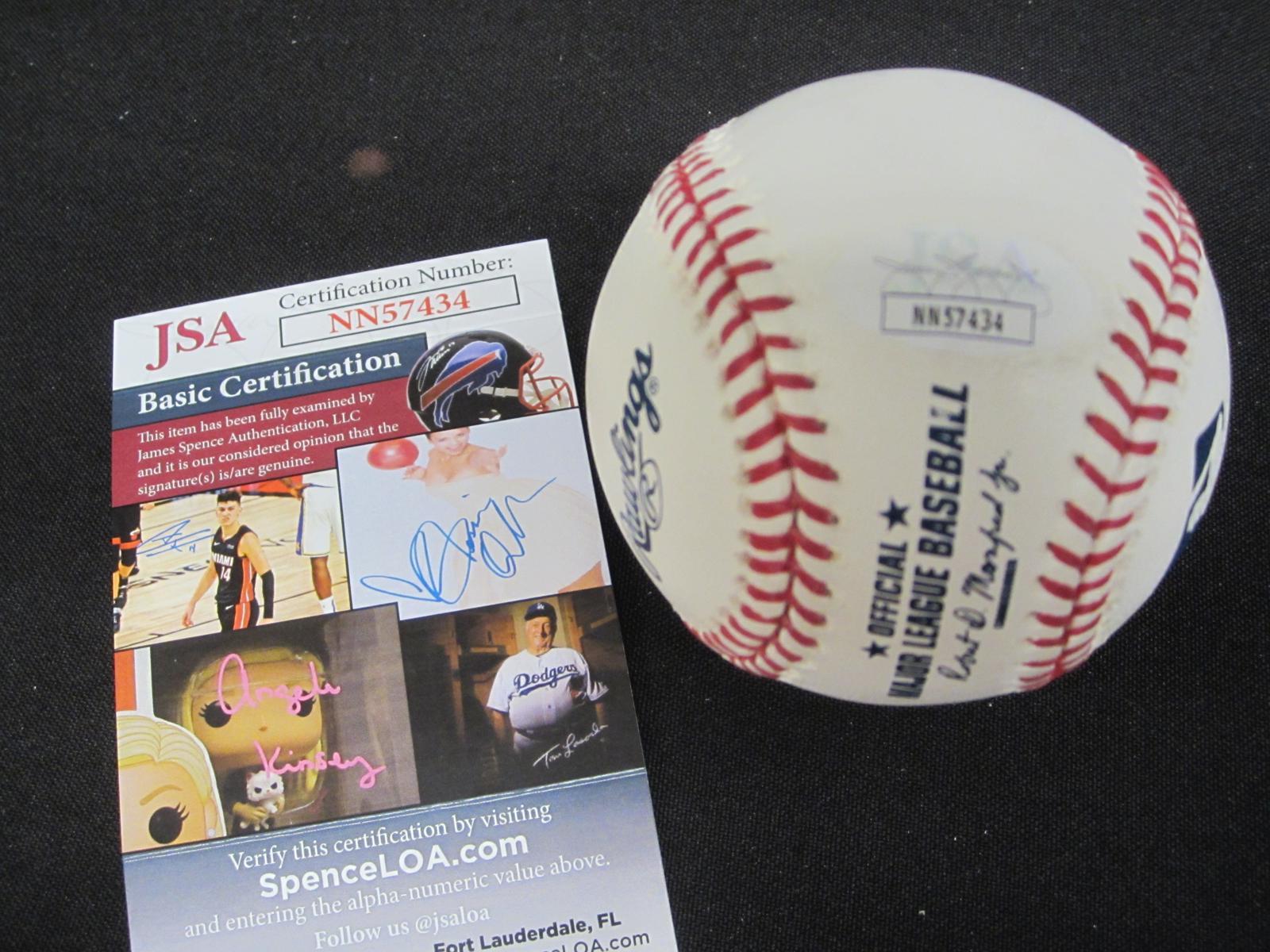 Sam McDowell signed ROMLB baseball JSA COA