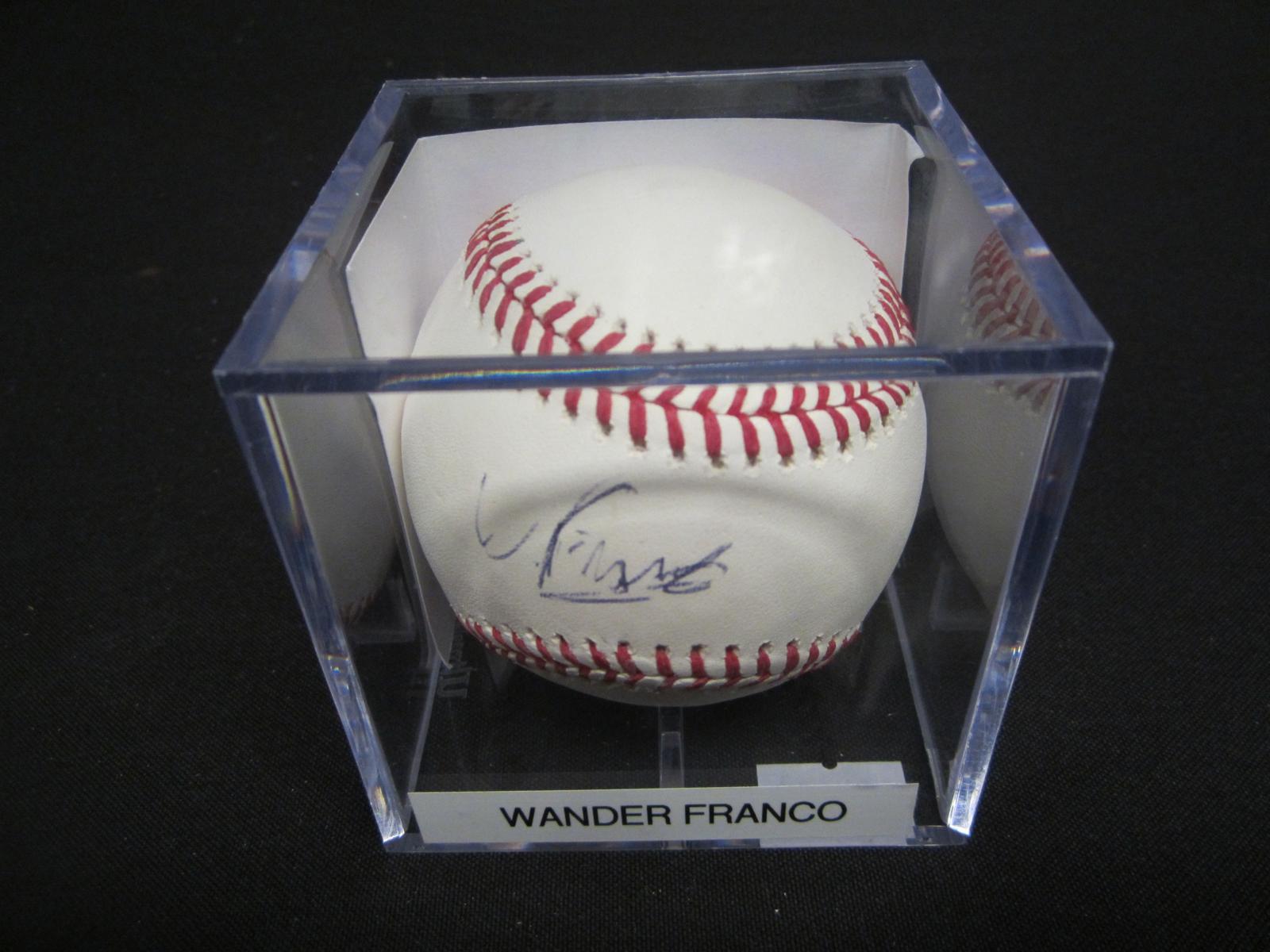 Wander Franco signed ROMLB baseball JSA COA