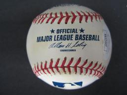 Vernon Wells signed ROMLB baseball JSA COA
