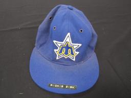 Richie Zisk Mariners auto Game Worn Hat FSG COA