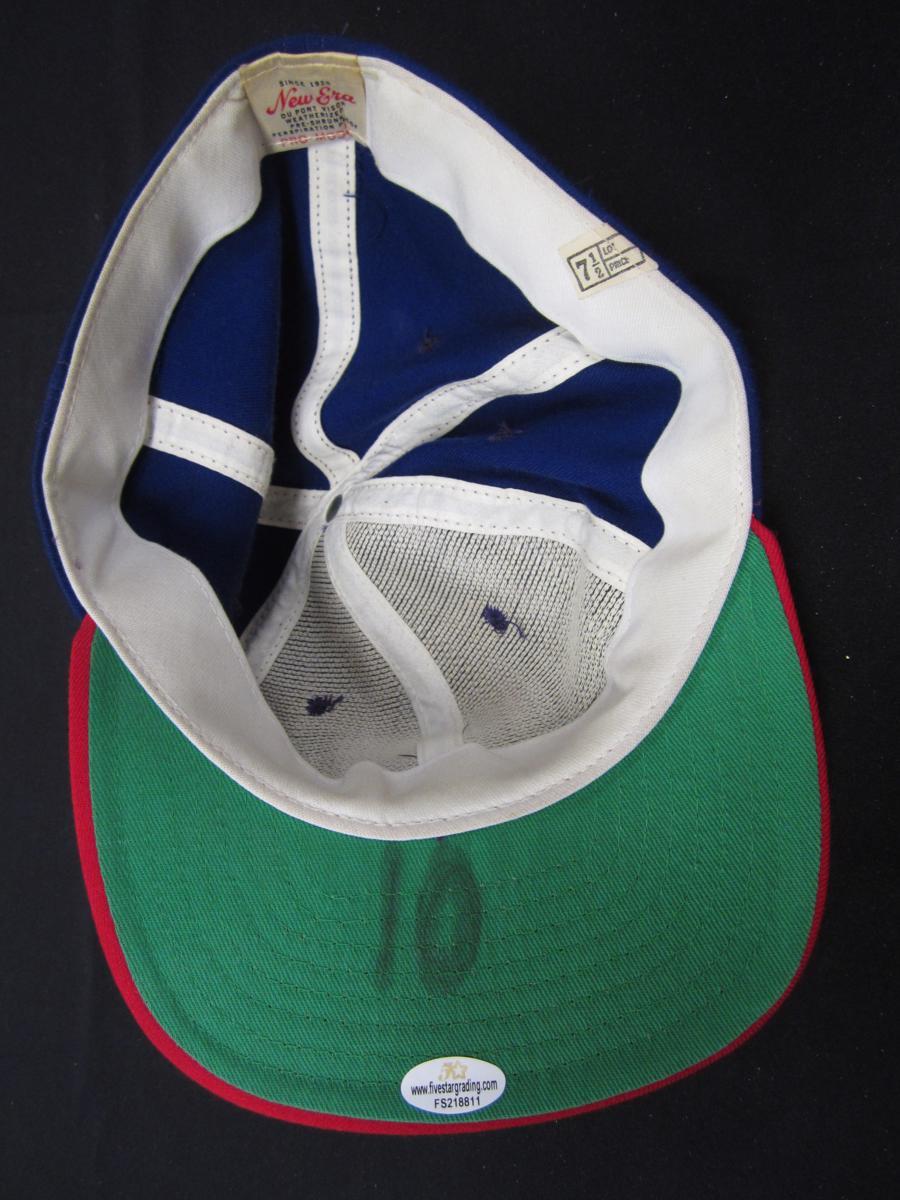 Jim Sundberg Rangers game worn hat FSG COA