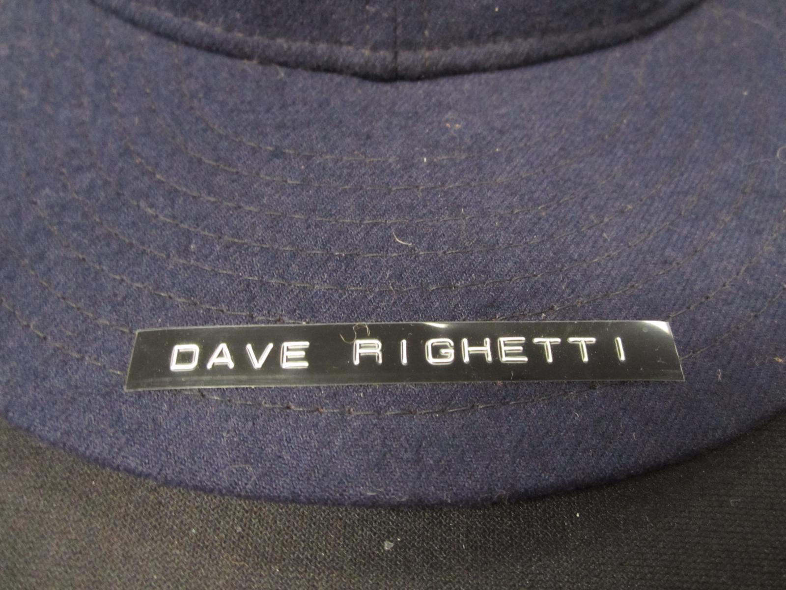 Dave Righetti Yankees game worn hat FSG COA