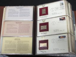 BINDER OF GOLD STAMP POST CARDS