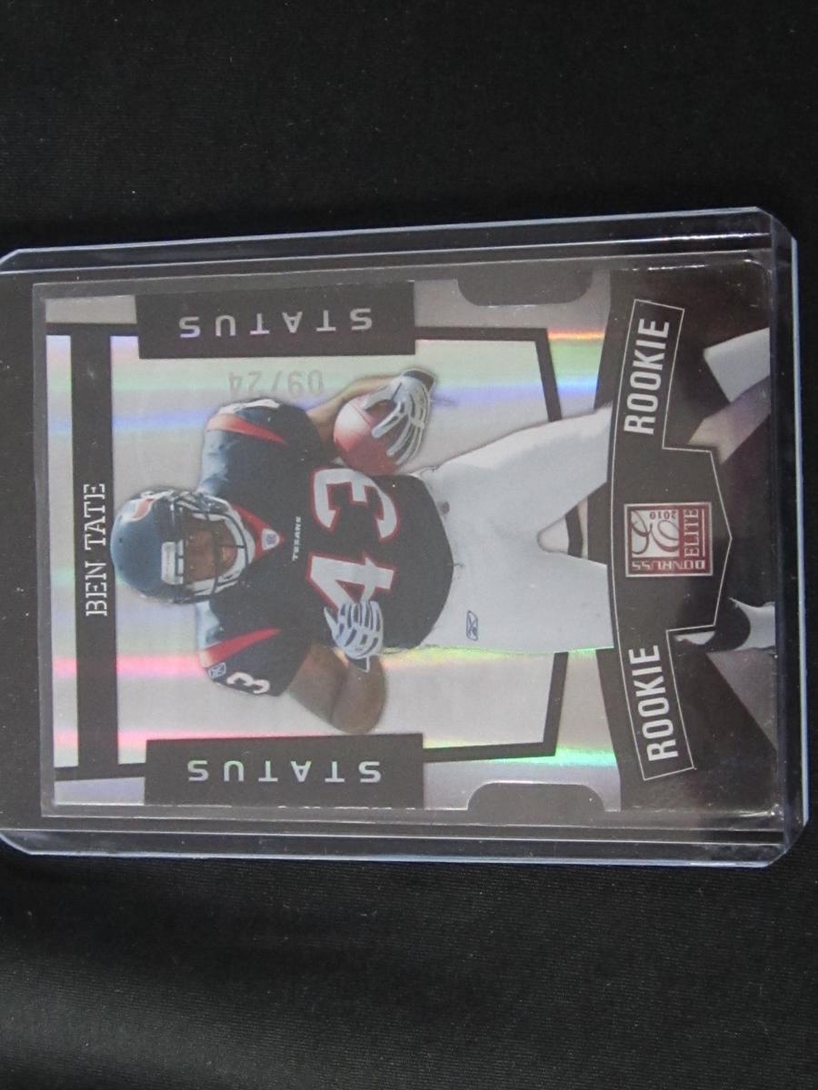 2010 DONRUSS ELITE BENTATE RC SSP /24 SILVER STATUS DIE CUT TEXANS