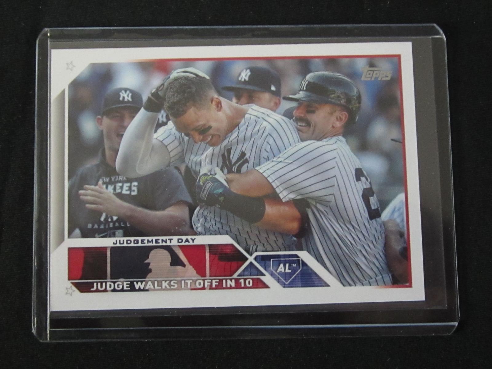 2023 TOPPS AARON JUDGE JUDGEMENT DAY YANKEES