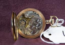 Am. Waltham 0sz 7jw DIAMOND set Hunter Case