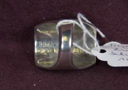 Zuni Signed Sterling Heavy Man's Ring by Harlan and Rolanda Coonsis