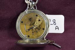 Elgin H.H. Taylor 18sz 15jw Key Wind Hunter Case