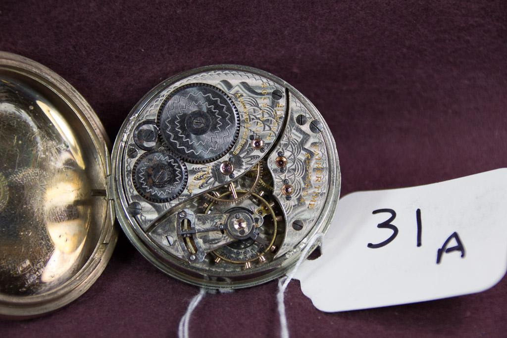 Elgin Father Time 16sz 21jw RAILROAD