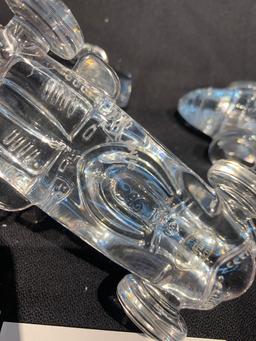 Group Of 3 Atlantis Clear Maserati250f 1956/57 Paperweights