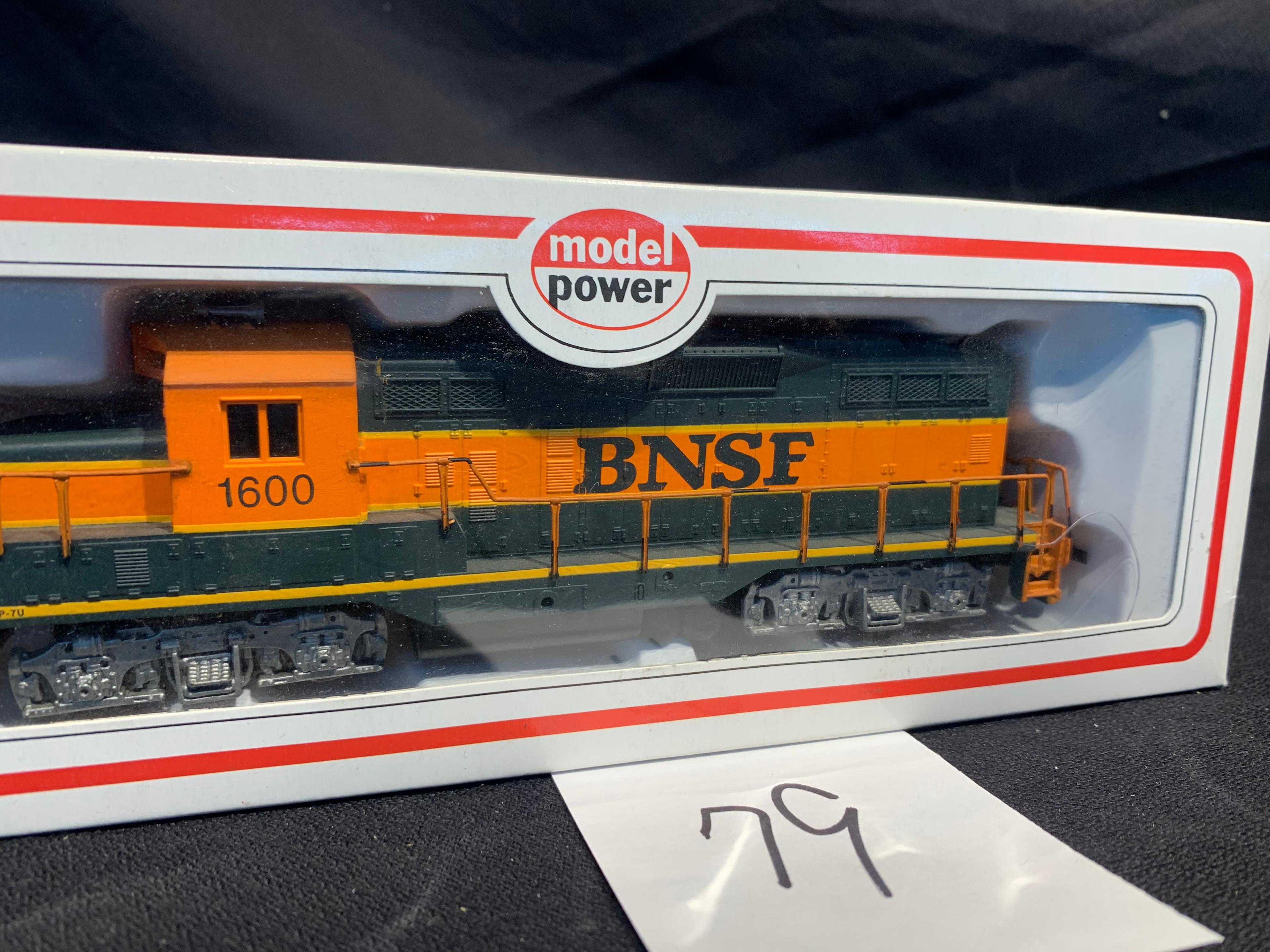Vintage Bnsf Model Power 1600 Ho Scale Model Train Gp9 Locomotive