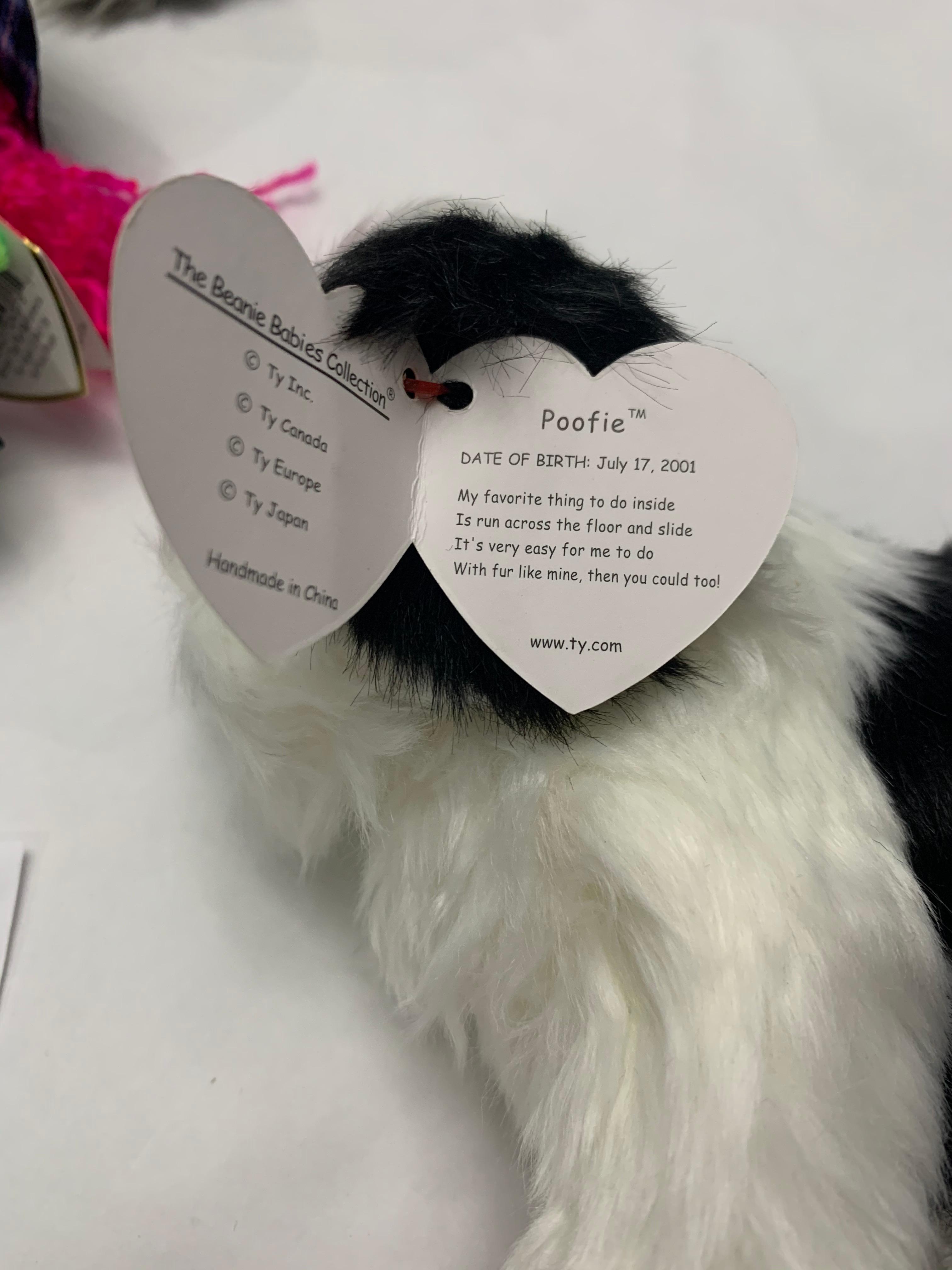 Five Beanie Babies Poofie, Scary, Beani, Bride And Groom