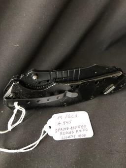 Mtech A845 Spring Assisted Rescue Knife