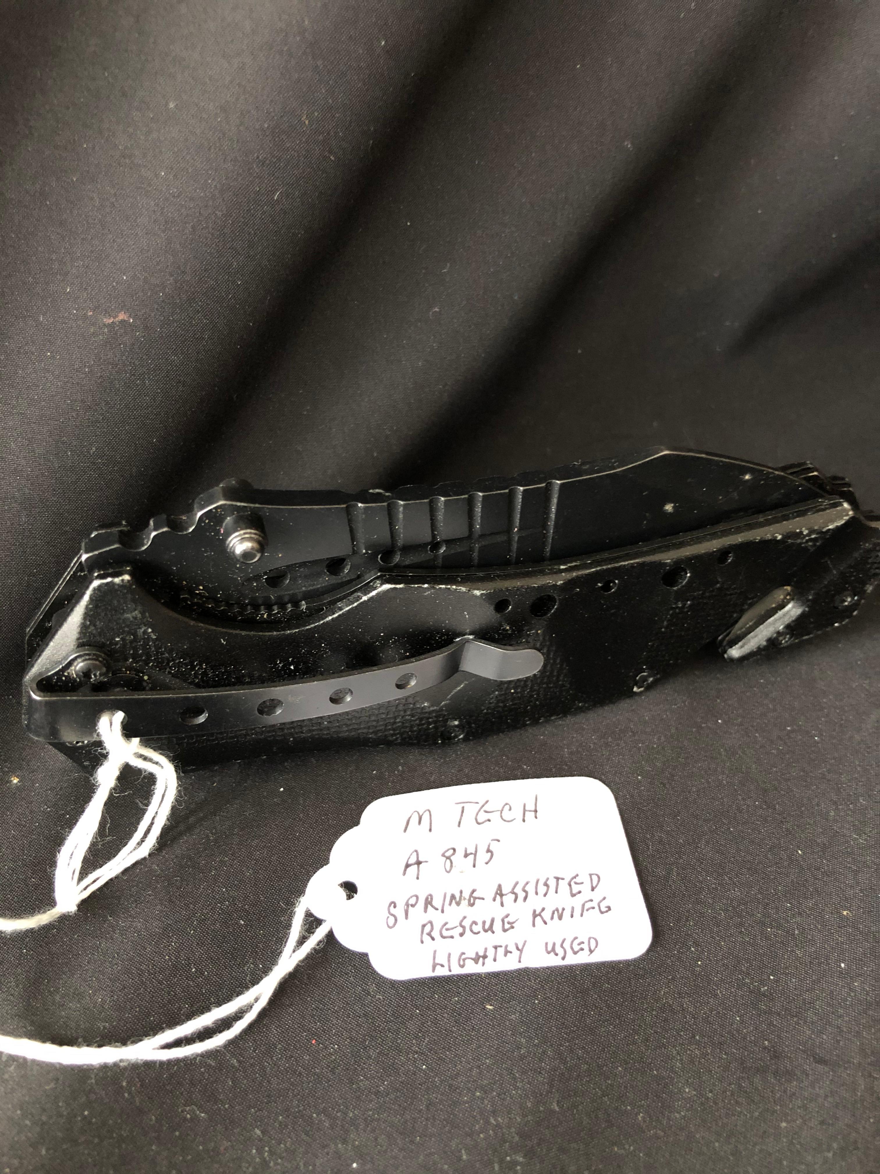 Mtech A845 Spring Assisted Rescue Knife