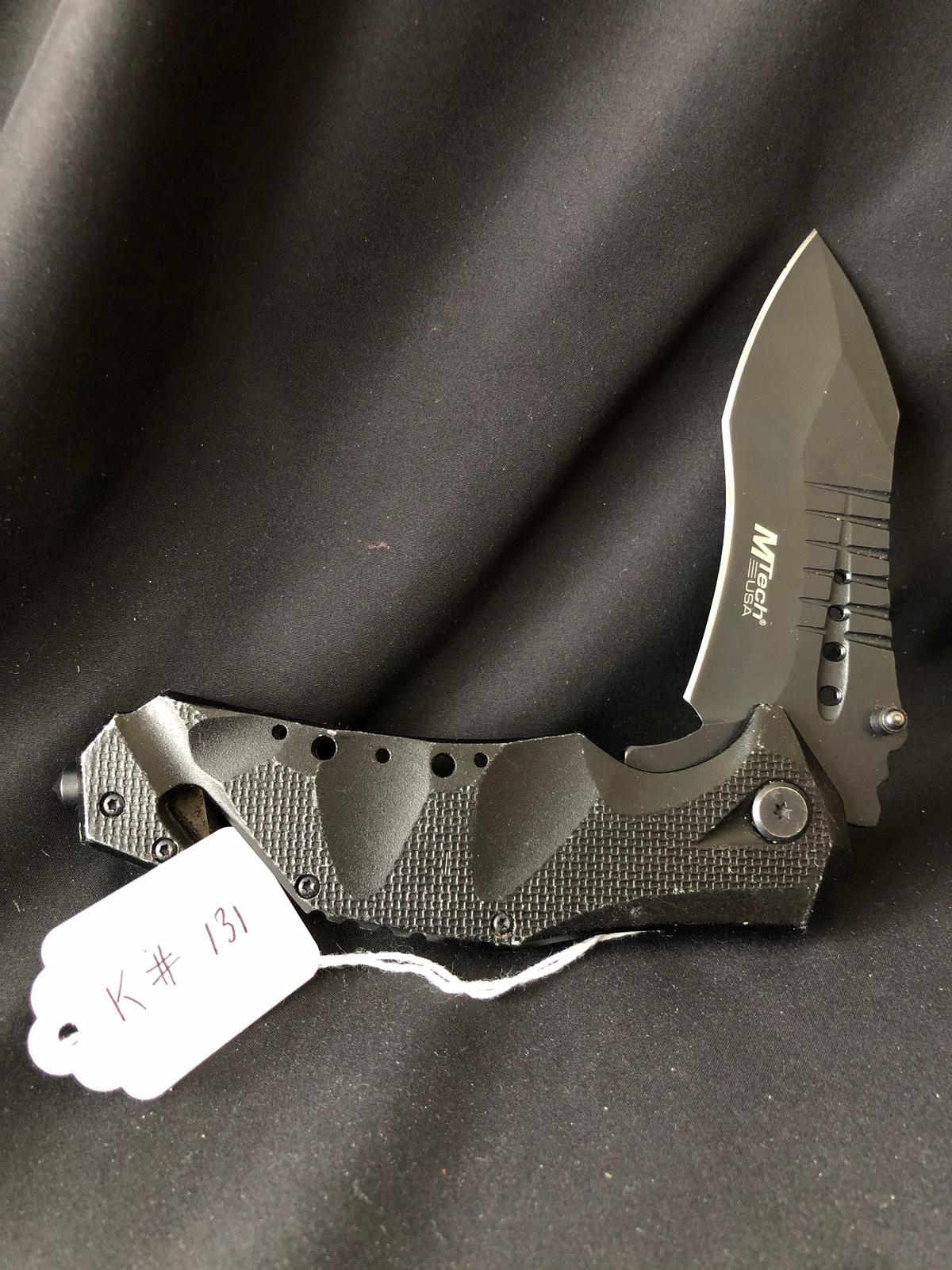Mtech A845 Spring Assisted Rescue Knife