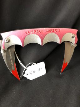 Vampire Lovers Dual Blade Trigger Assisted Knife