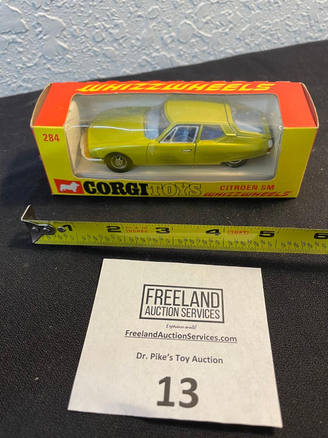 Corgi Toys YELLOW Citroen SM WHIZZWHEELS New In Package model 284