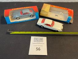 Pair of Toronado Oldsmobile TEKNO Die-Cast 933 in packages