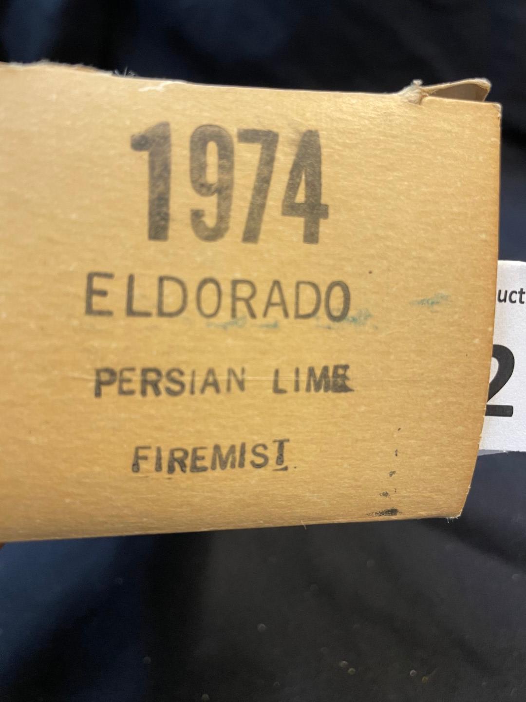 rare JOHAN Detroit 1974 Eldorado PERSIAN LIME FireMist PROMO Model