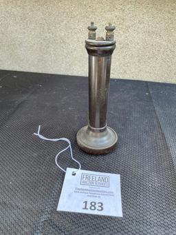 Long Pole terminal top telephone receiver brown bakelite cap