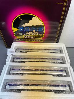 M.T.H. Electric Trains AMFLEET 4 Car Passenger Set in box