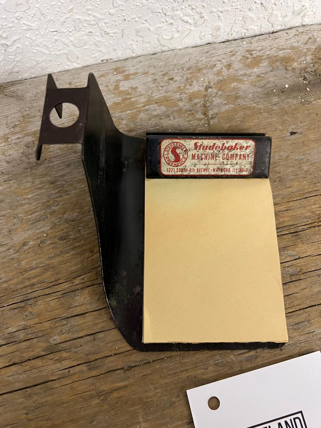 Studebaker Machine Co. Desk Telephone advertising attachment