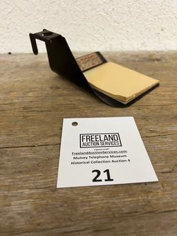Studebaker Machine Co. Desk Telephone advertising attachment