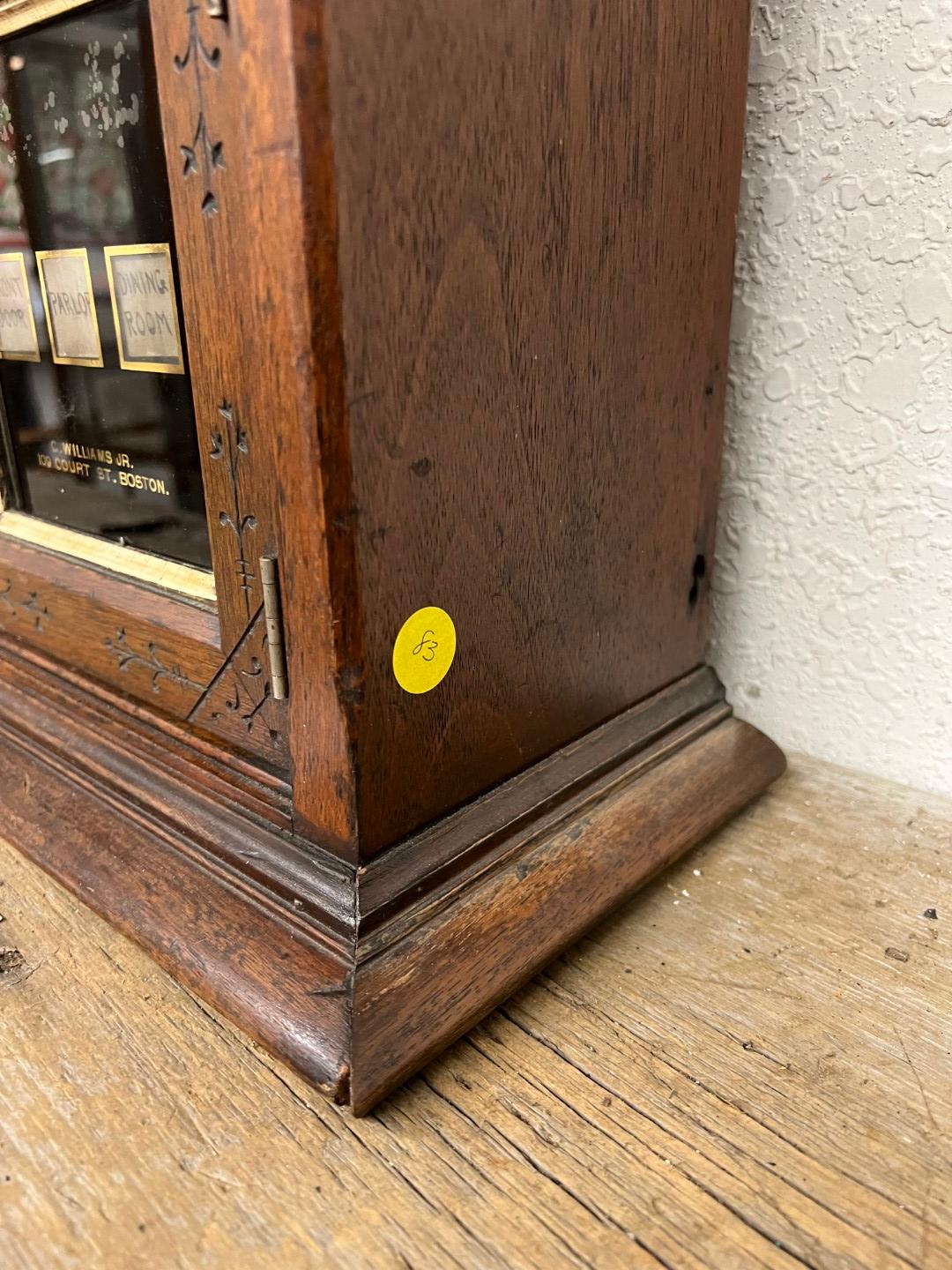 1880s Charles Williams, Jr. Annunciator 109 Court St BOSTON