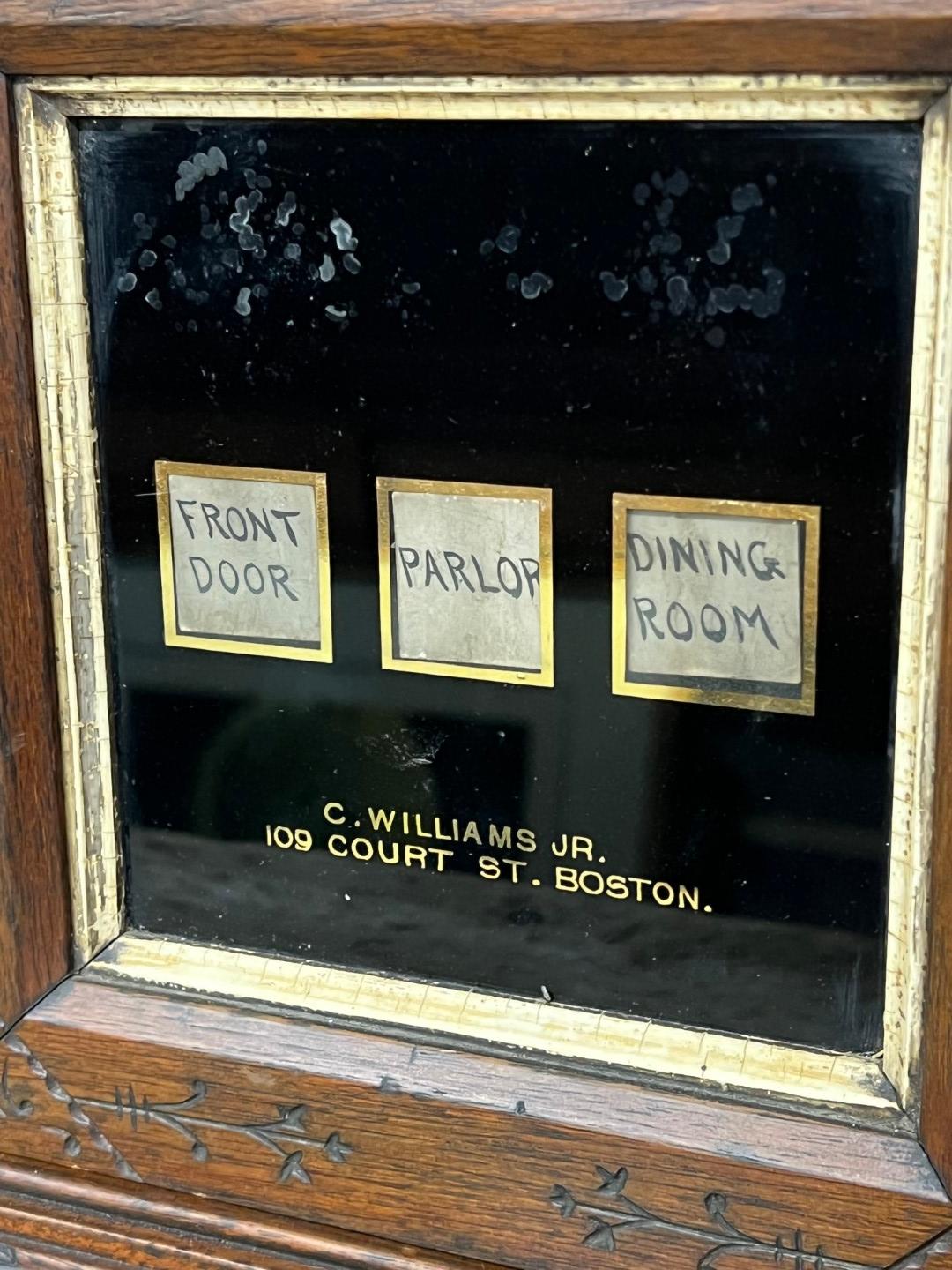 1880s Charles Williams, Jr. Annunciator 109 Court St BOSTON