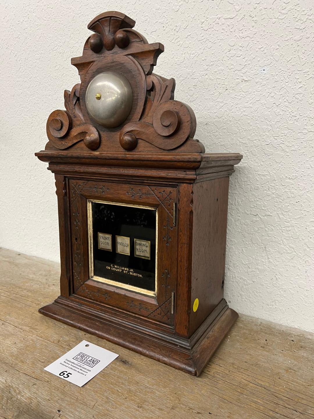1880s Charles Williams, Jr. Annunciator 109 Court St BOSTON