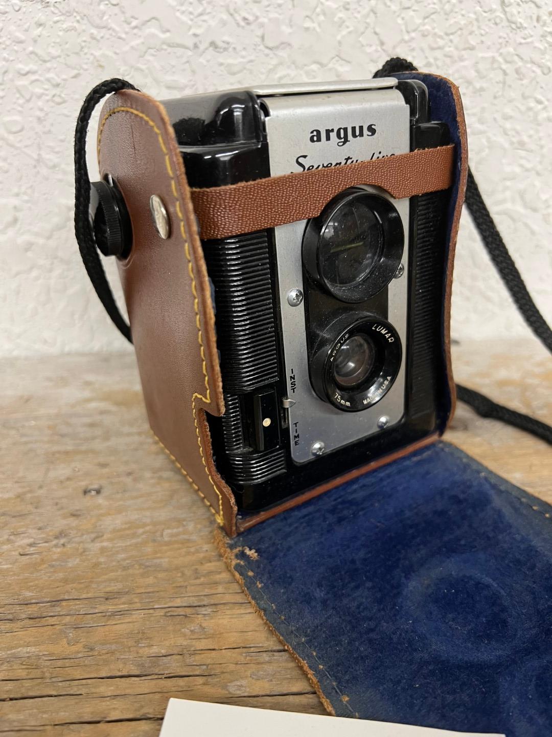 Argus Seventy-Five camera in case