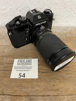 Nikomat Camera with Nikon Zoom 28-85mm t 3.5-45 lens