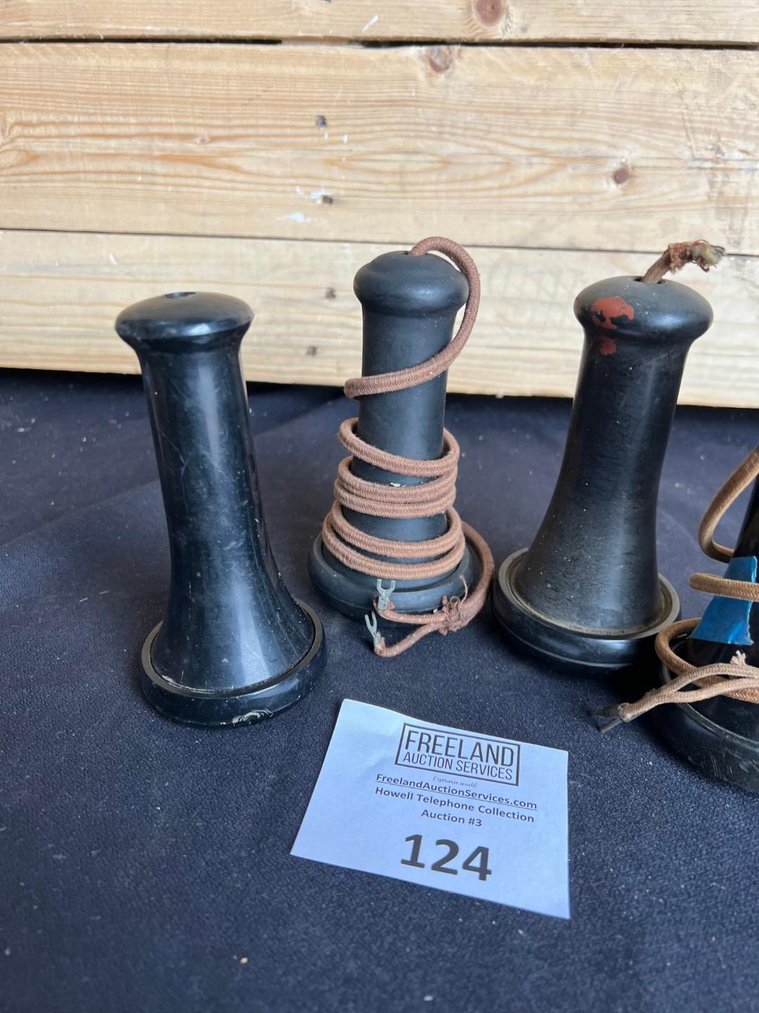 FOUR Antique Telephone receivers for your restoration projects