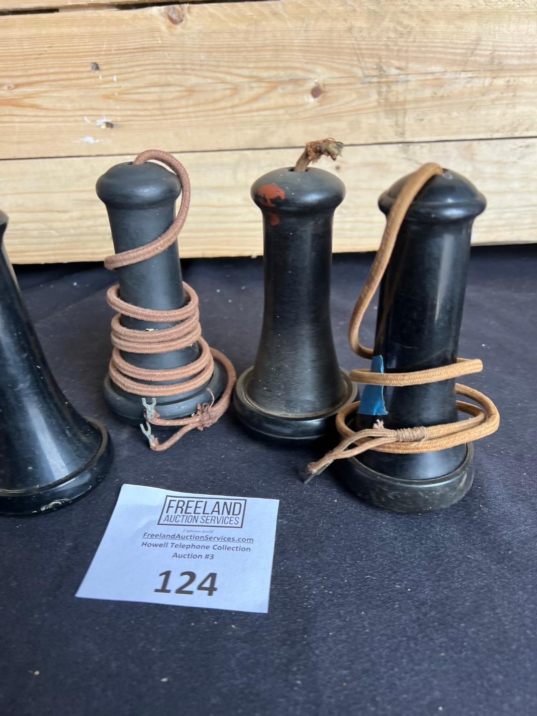 FOUR Antique Telephone receivers for your restoration projects
