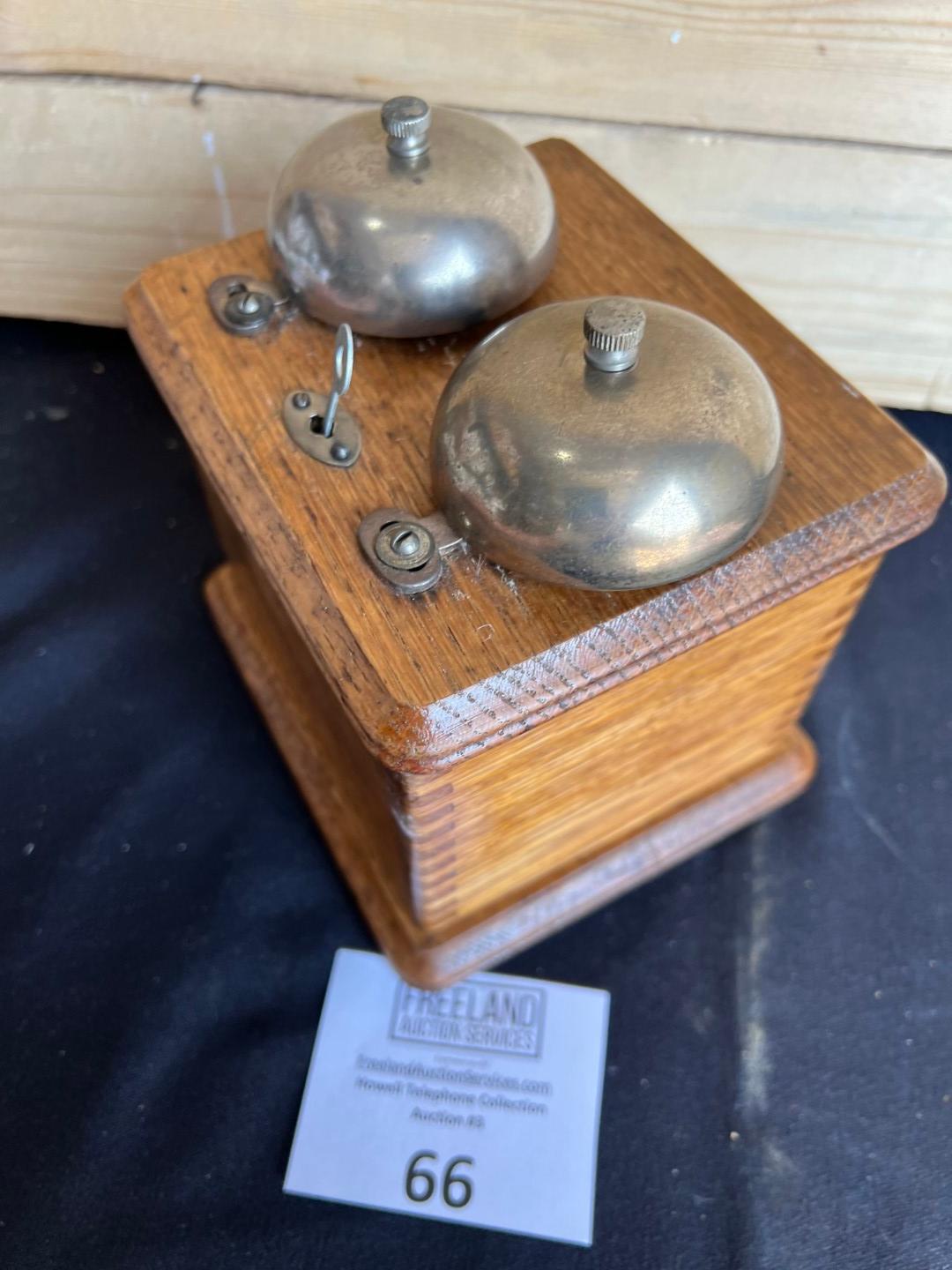 Early 1890s Swedish American OAK Extension bell box with Williams Abbott ringer
