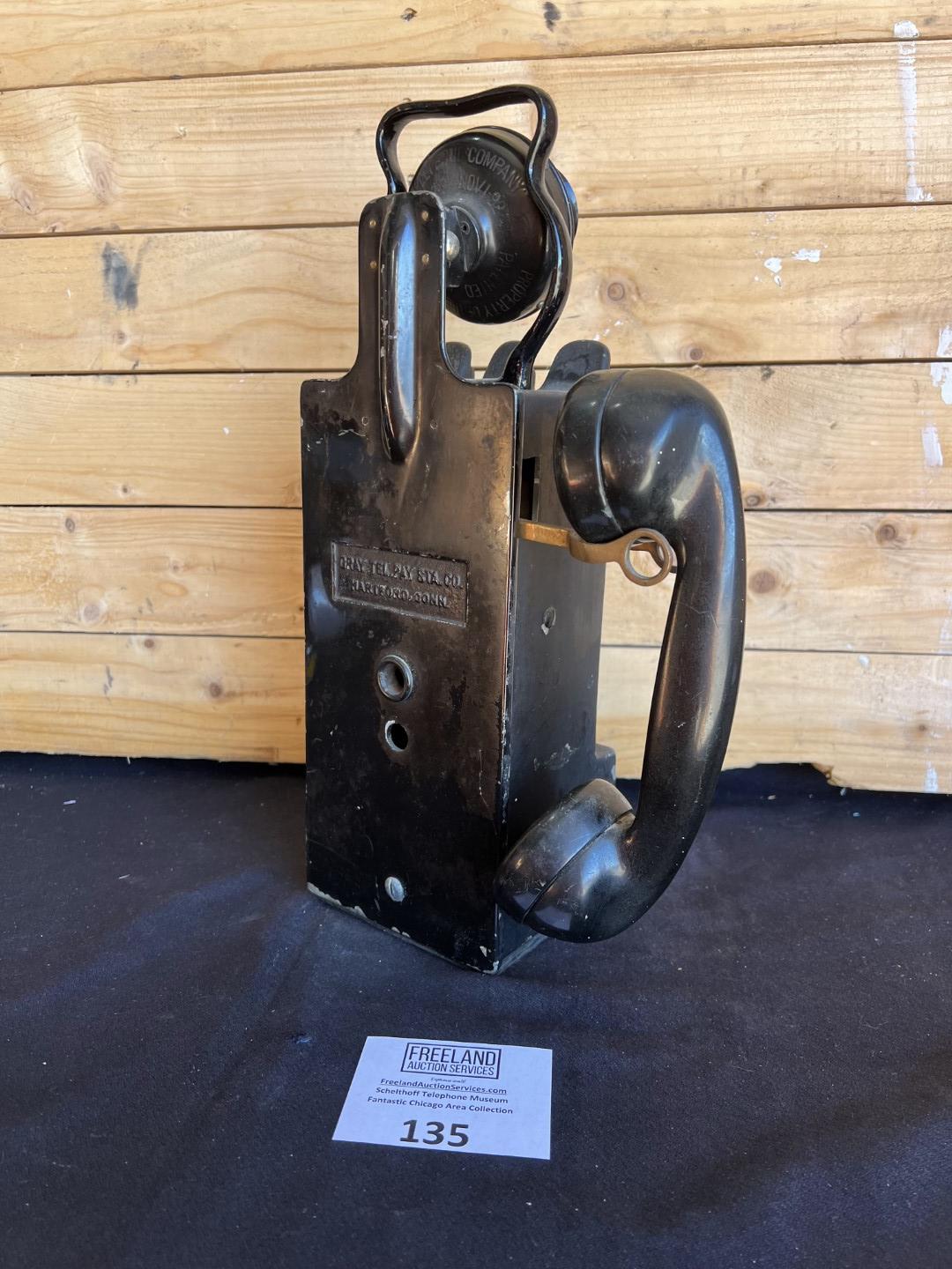 Gray PayStation model 24 multi-coin portable early 1900s payphone
