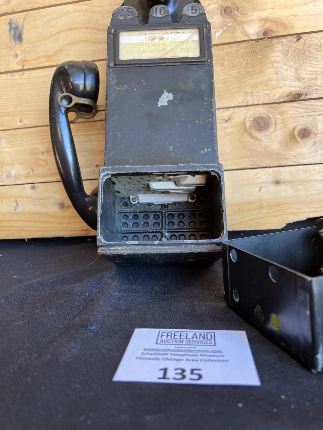 Gray PayStation model 24 multi-coin portable early 1900s payphone