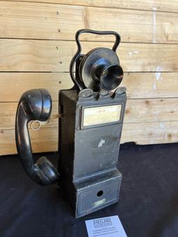 Gray PayStation model 24 multi-coin portable early 1900s payphone