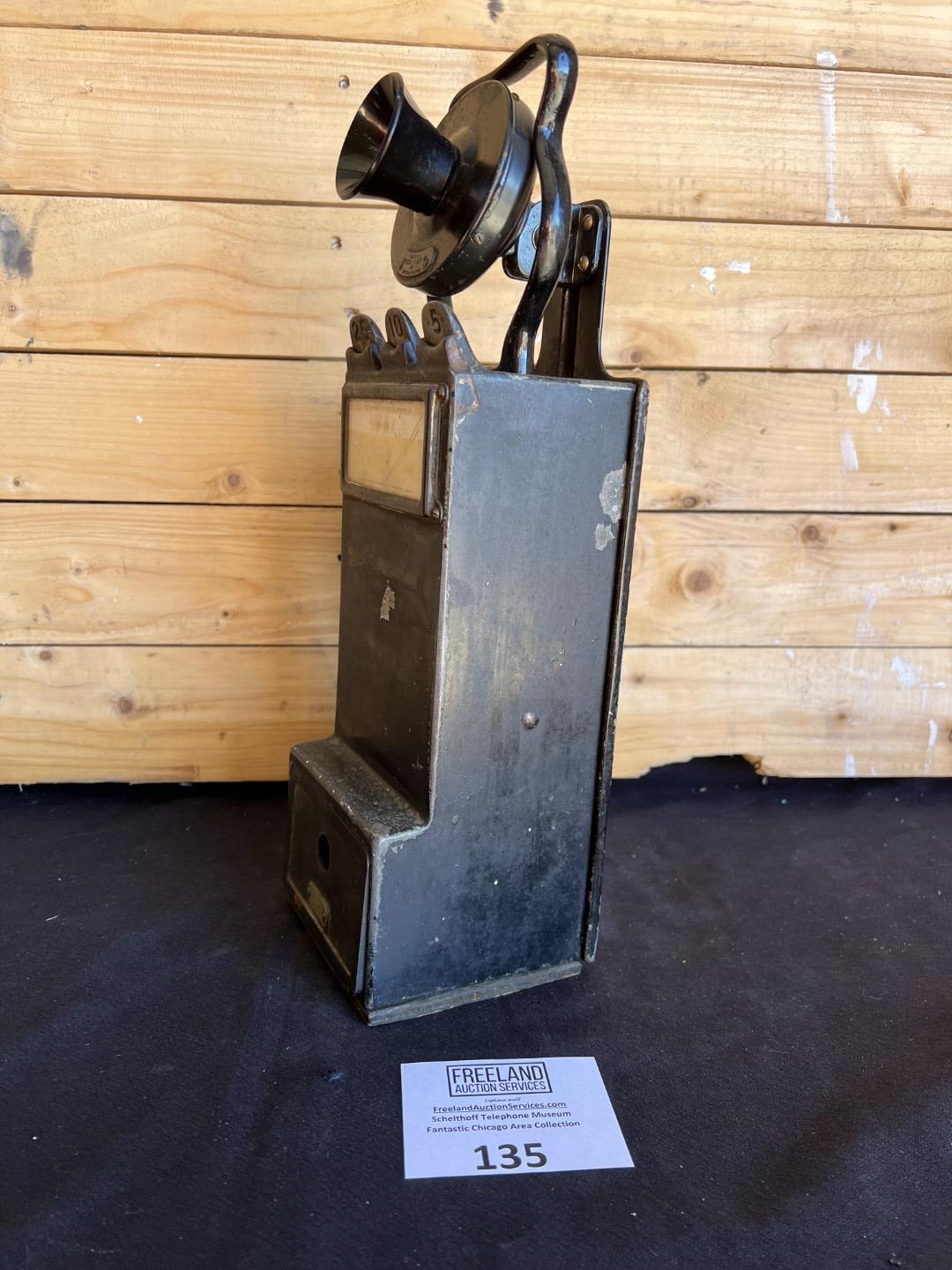 Gray PayStation model 24 multi-coin portable early 1900s payphone