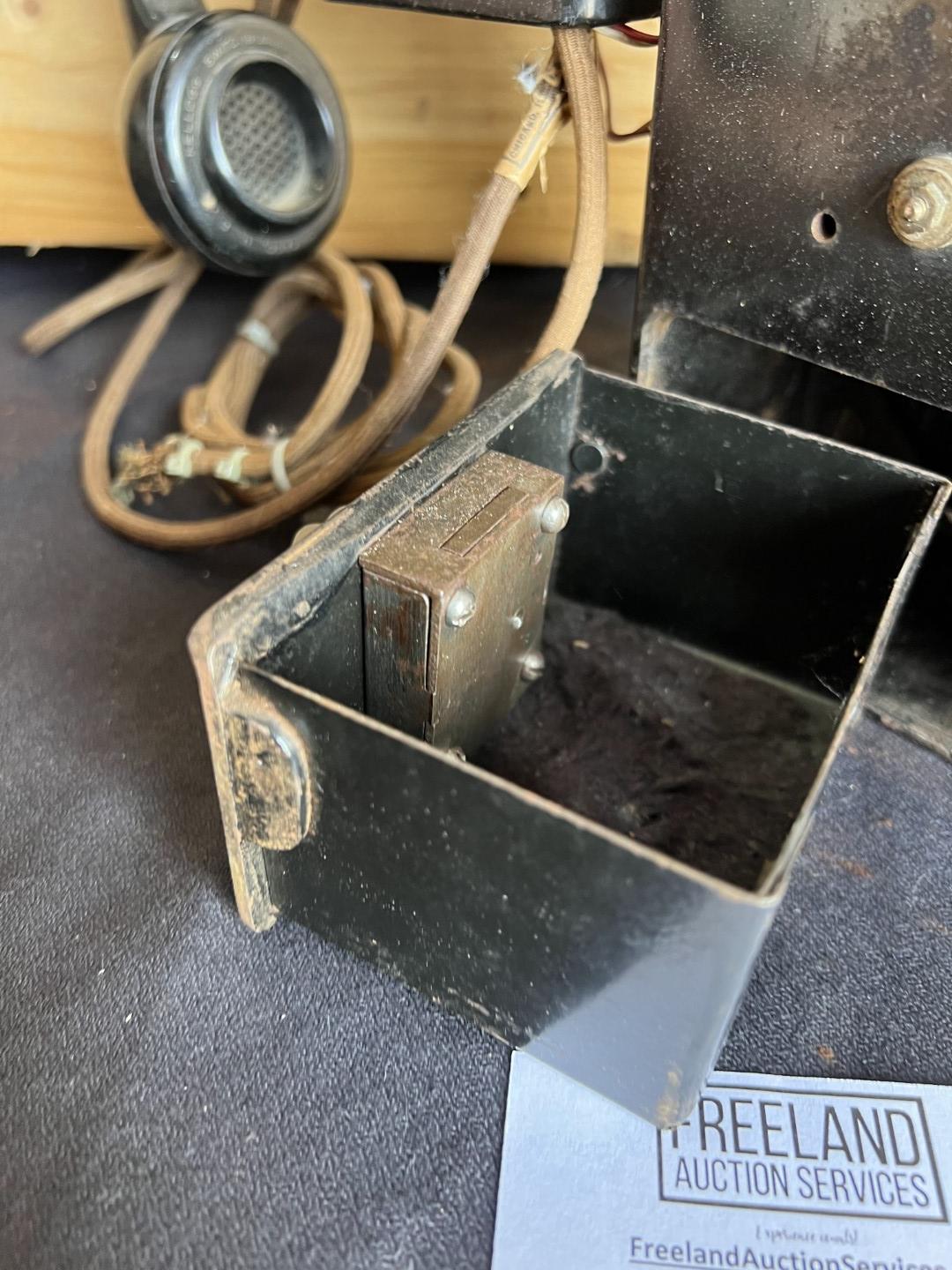 unusual Gray Paystation coin collector attached to a Kellogg Spacesaver telephone