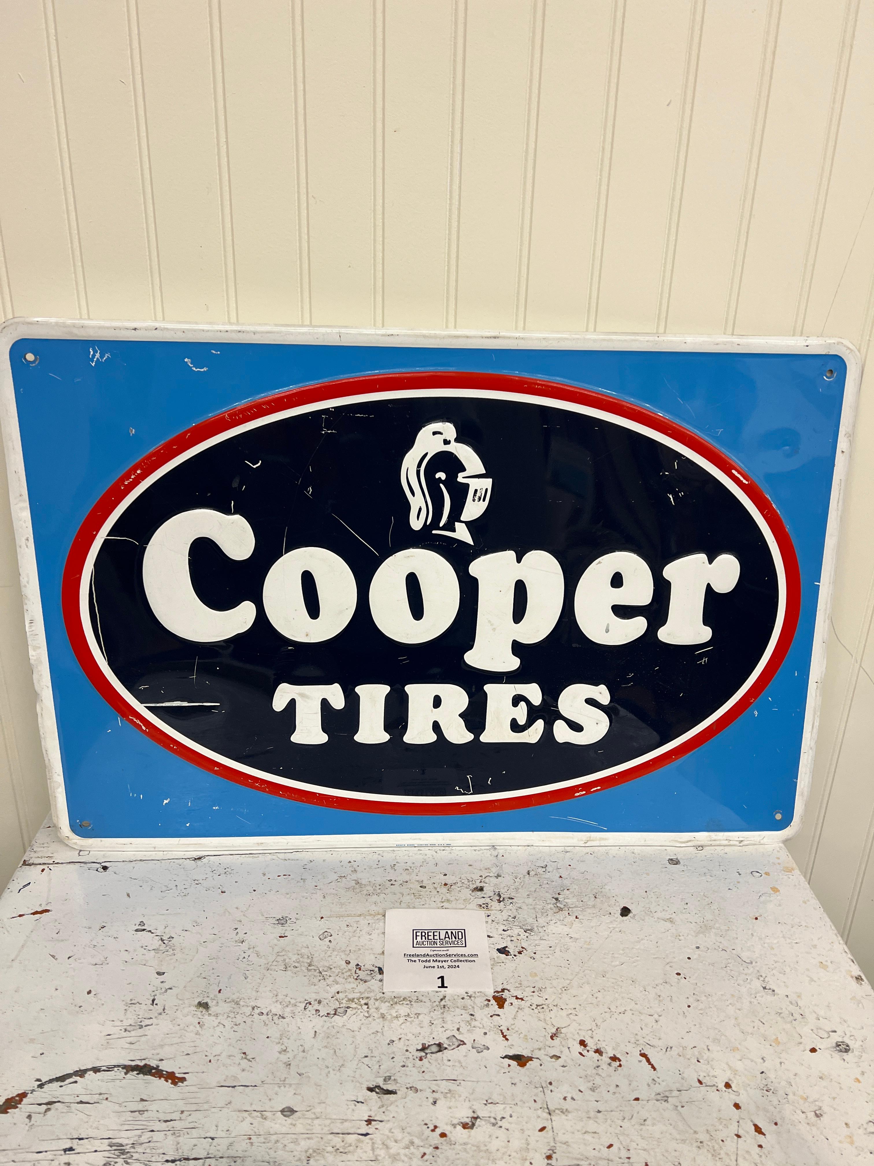 Cooper Tires SCIOTO SIGNS Kenton, OH Advertising Metal Sign