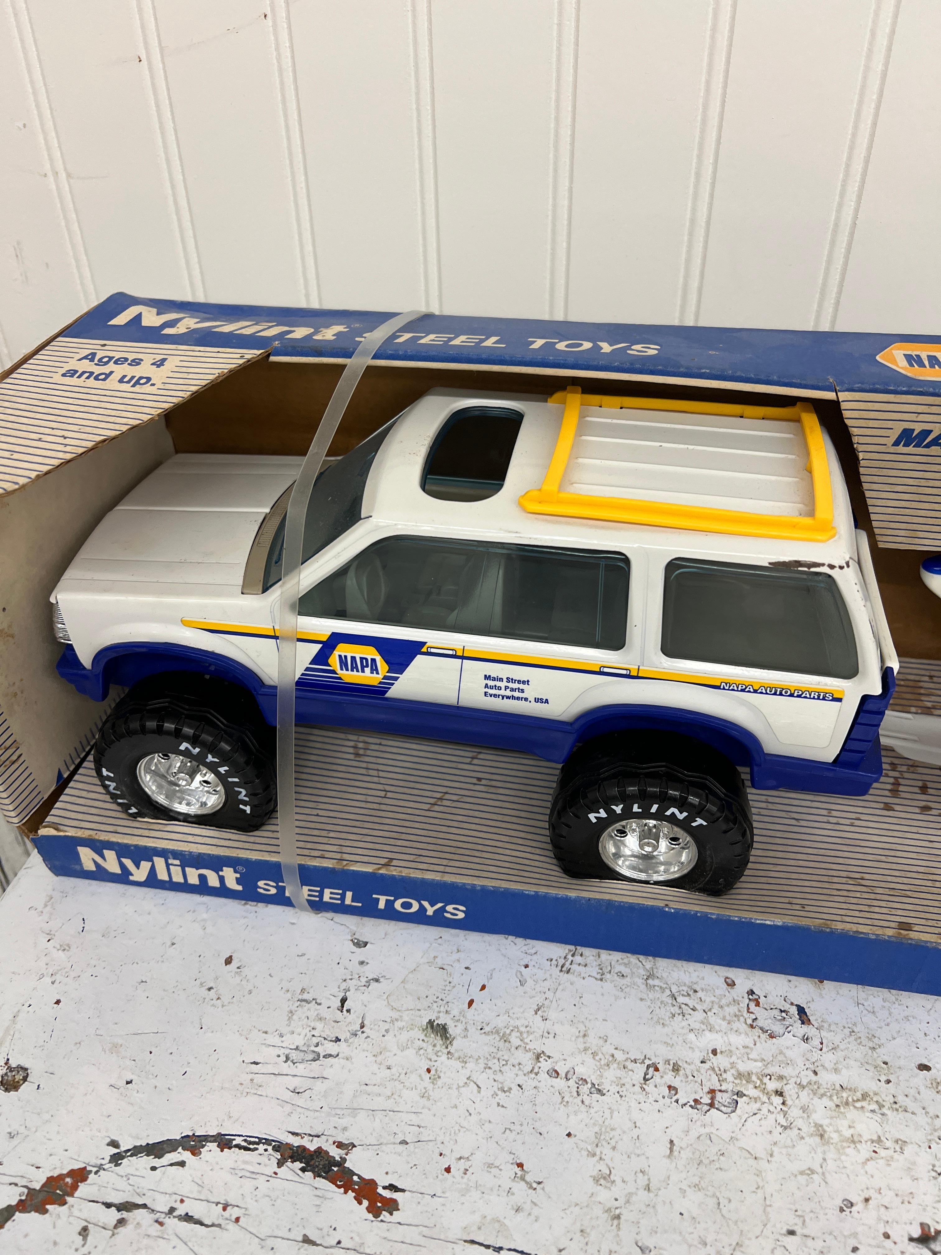 1980s Nylint NAPA 4X4 Power Prop Combo Steel Toys in original factory box