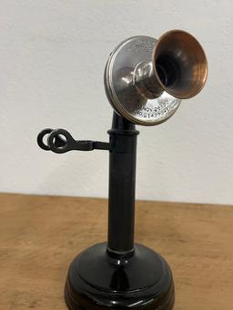 Kellogg Switchboard Chicago Candlestick Telephone with copper mouthpiece