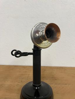 Kellogg Switchboard Chicago Candlestick Telephone with copper mouthpiece