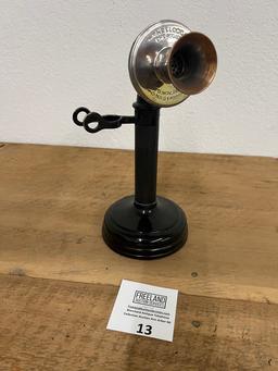 Kellogg Switchboard Chicago Candlestick Telephone with copper mouthpiece
