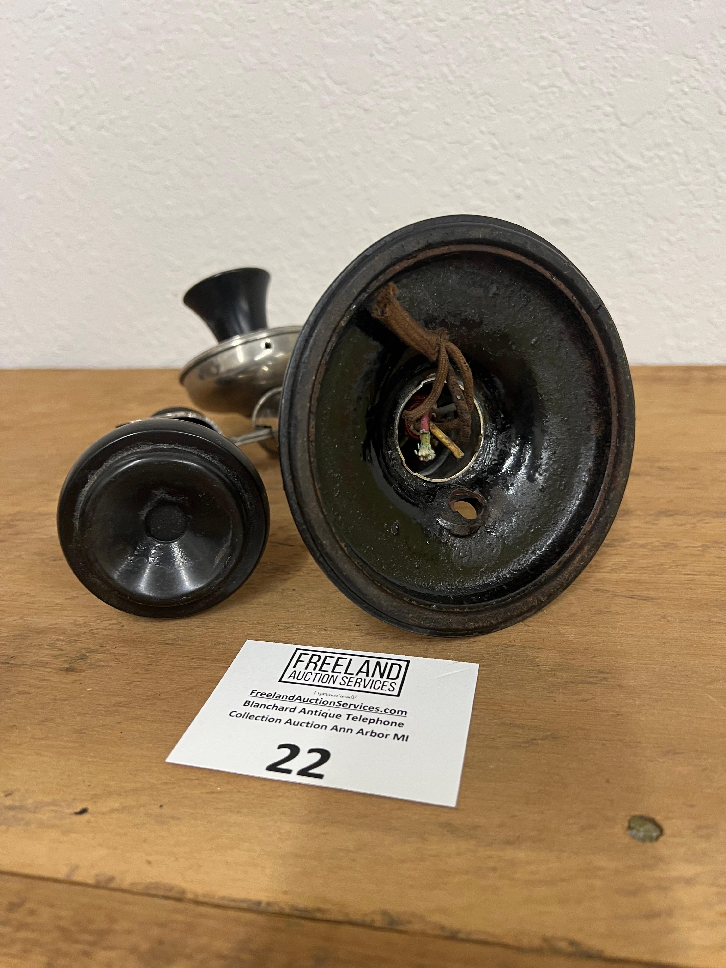 North Electric 1903 nickel candlestick telephone with THICK Shaft