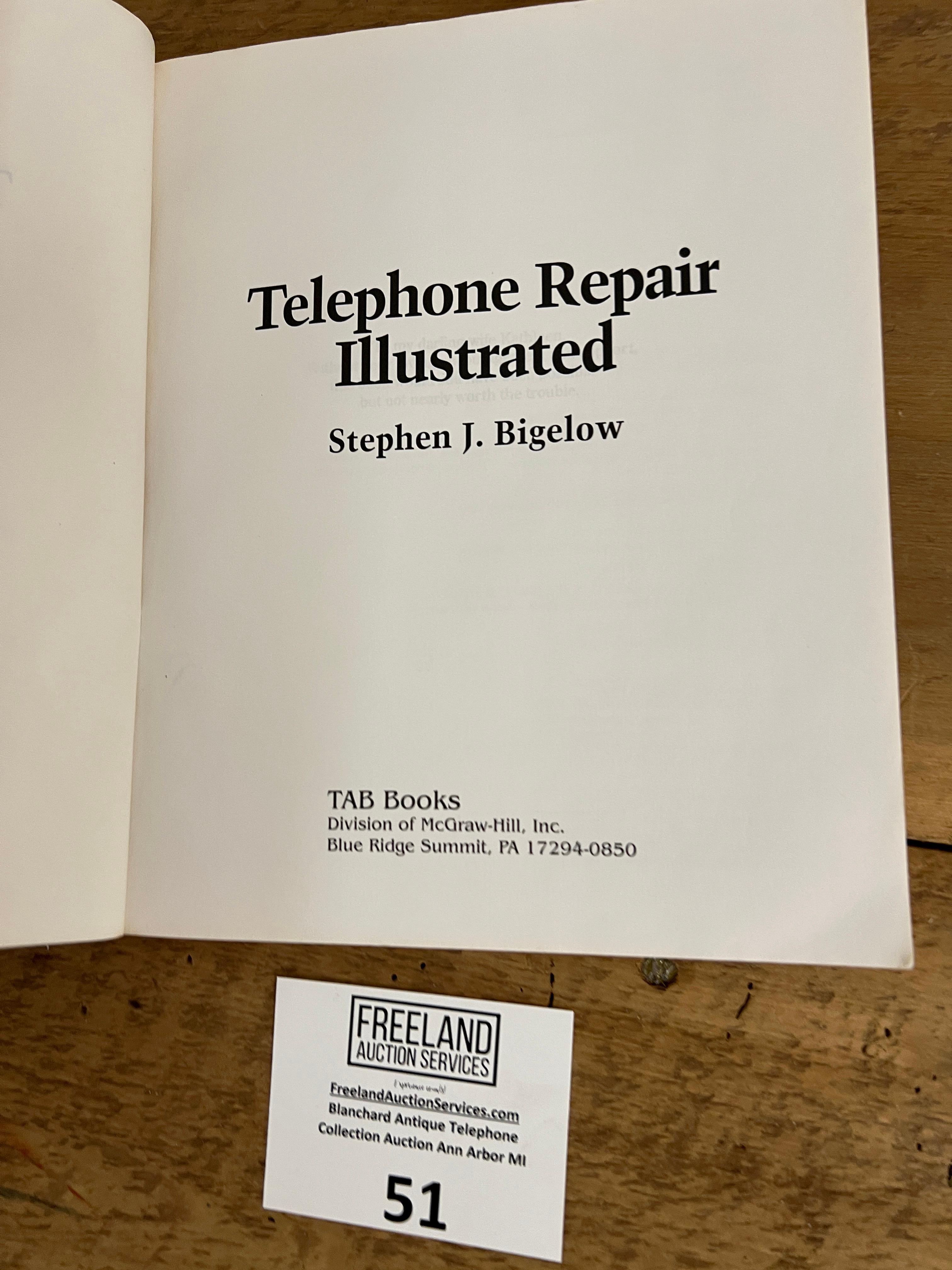 Telephone Repair Illustrated book by Stephen Bigelow