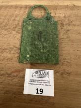 Art Deco 1930s green antique telephone index notepad attachment