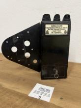 Gray Pay Station Number 11 for Side Mounting on Wall Telephone 3 slot coin collector